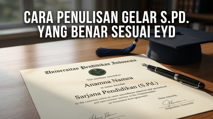 Cara Penulisan Gelar S.Pd. Yang Benar Sesuai EYD
